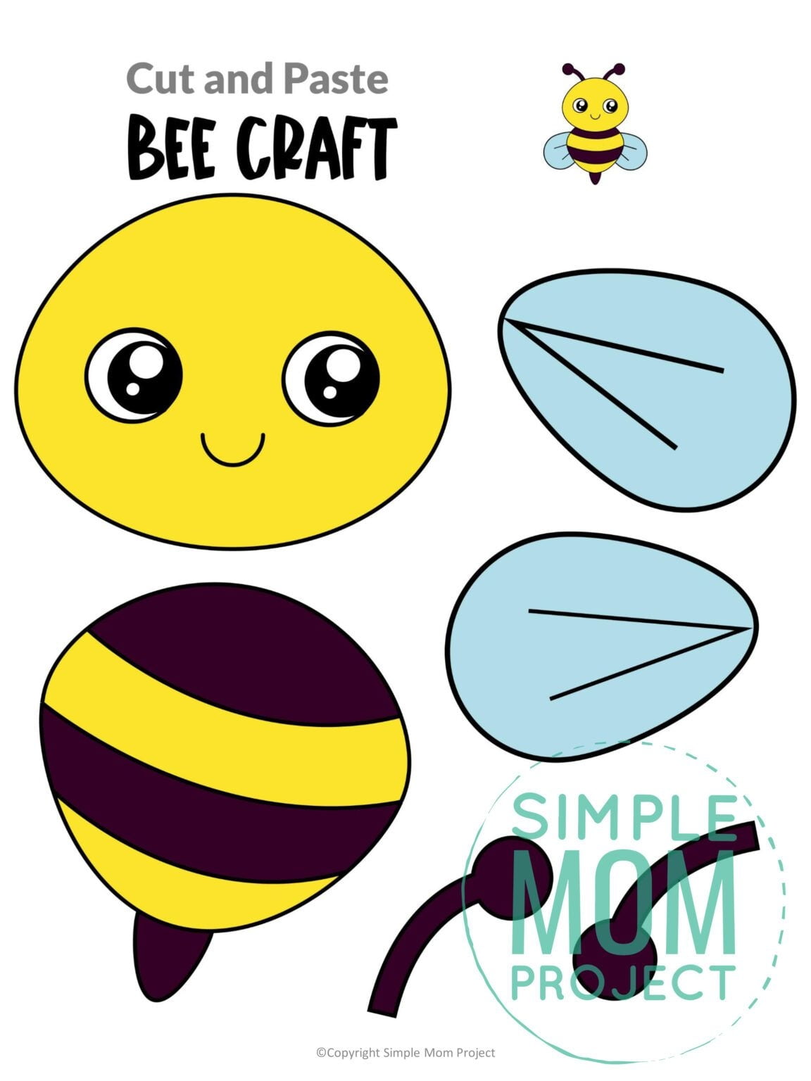 Cut Out Bumble Bee Template Printable