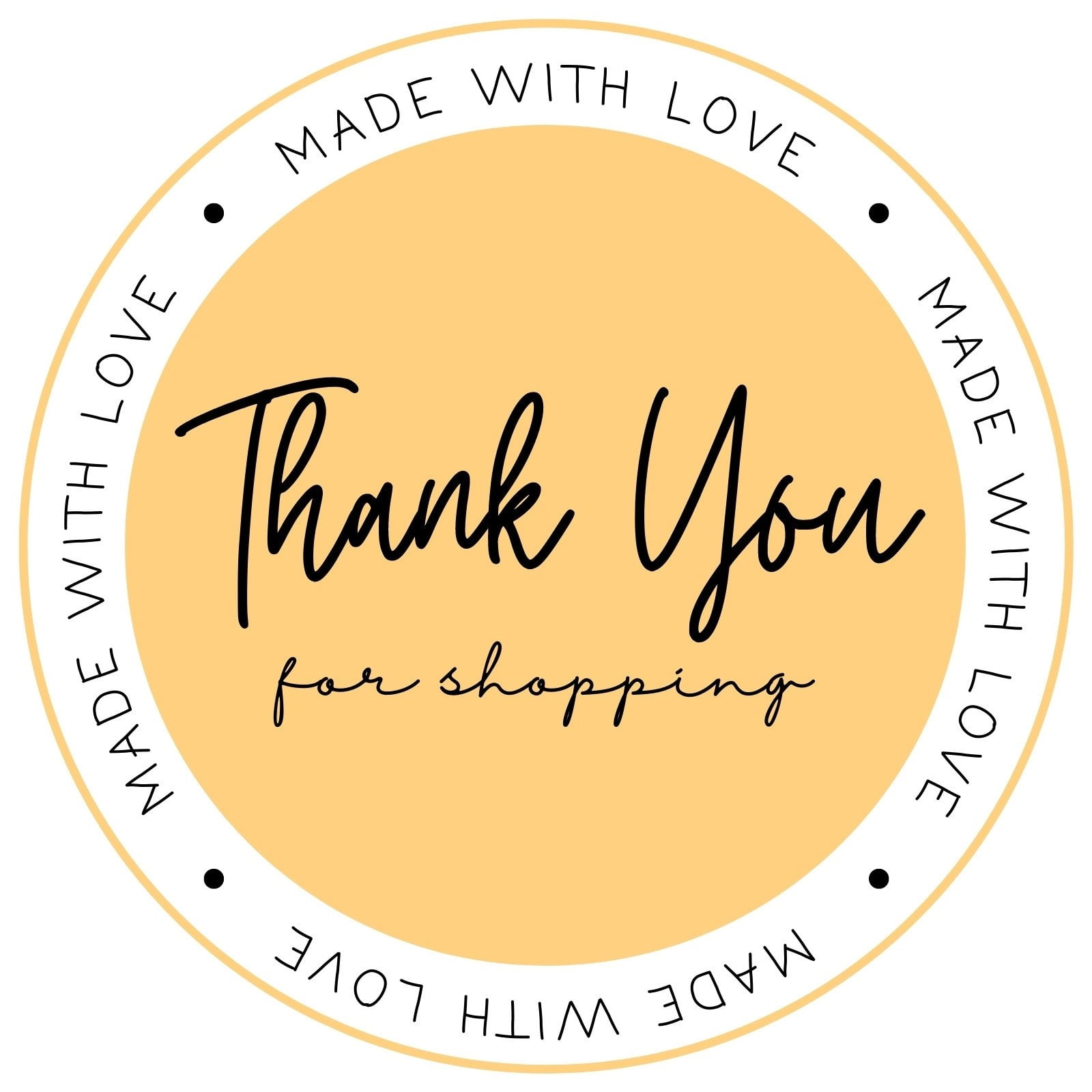 Printable Thank You Sticker Template