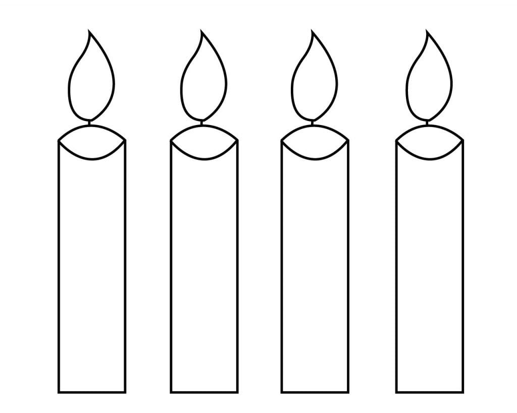 Free Printable Candle Coloring Pages Birthday Candles Printable Candle Printable Candle Template