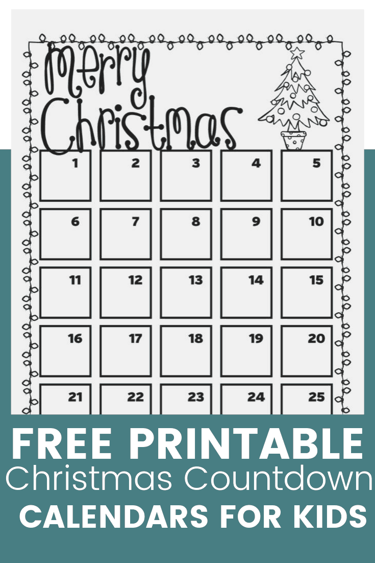 Free Printable Christmas Countdown Calendars For Kids Kids Calendar Free Christmas Printables Christmas Countdown Calendar