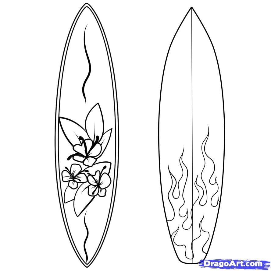 Free Printable Surfboard Template Printable