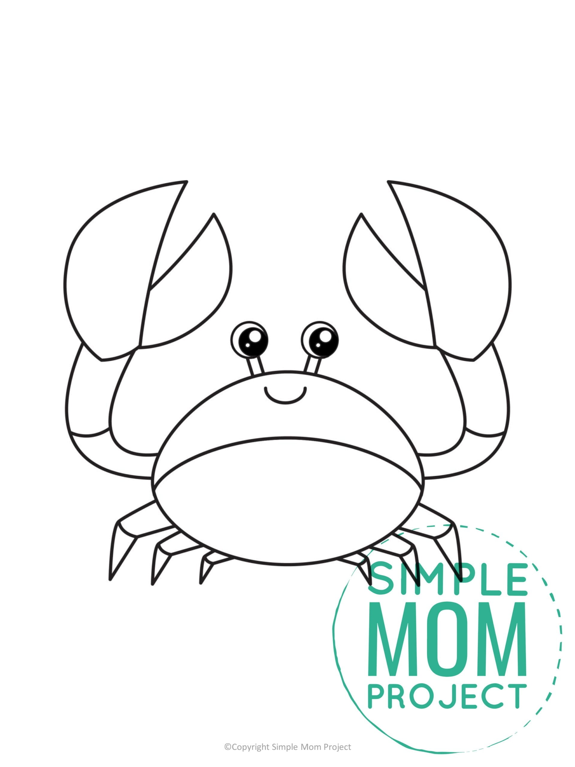 Free Printable Crab Template Simple Mom Project