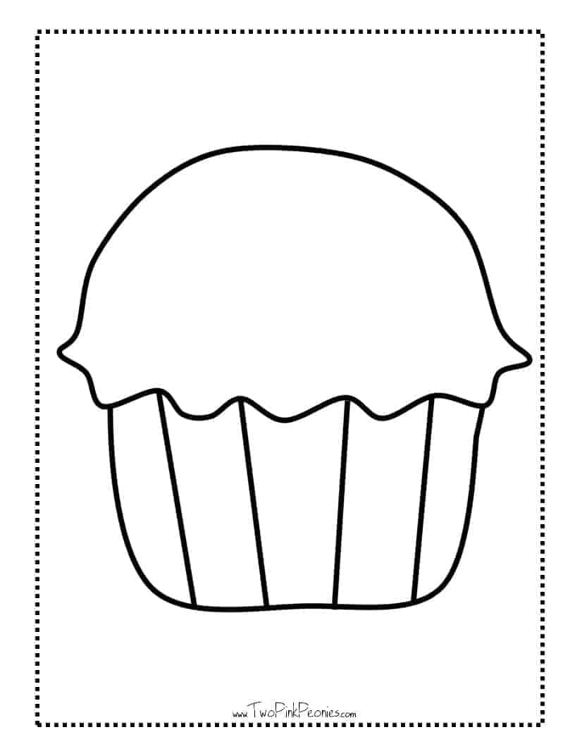 Free Printable Cupcake Template Pdf