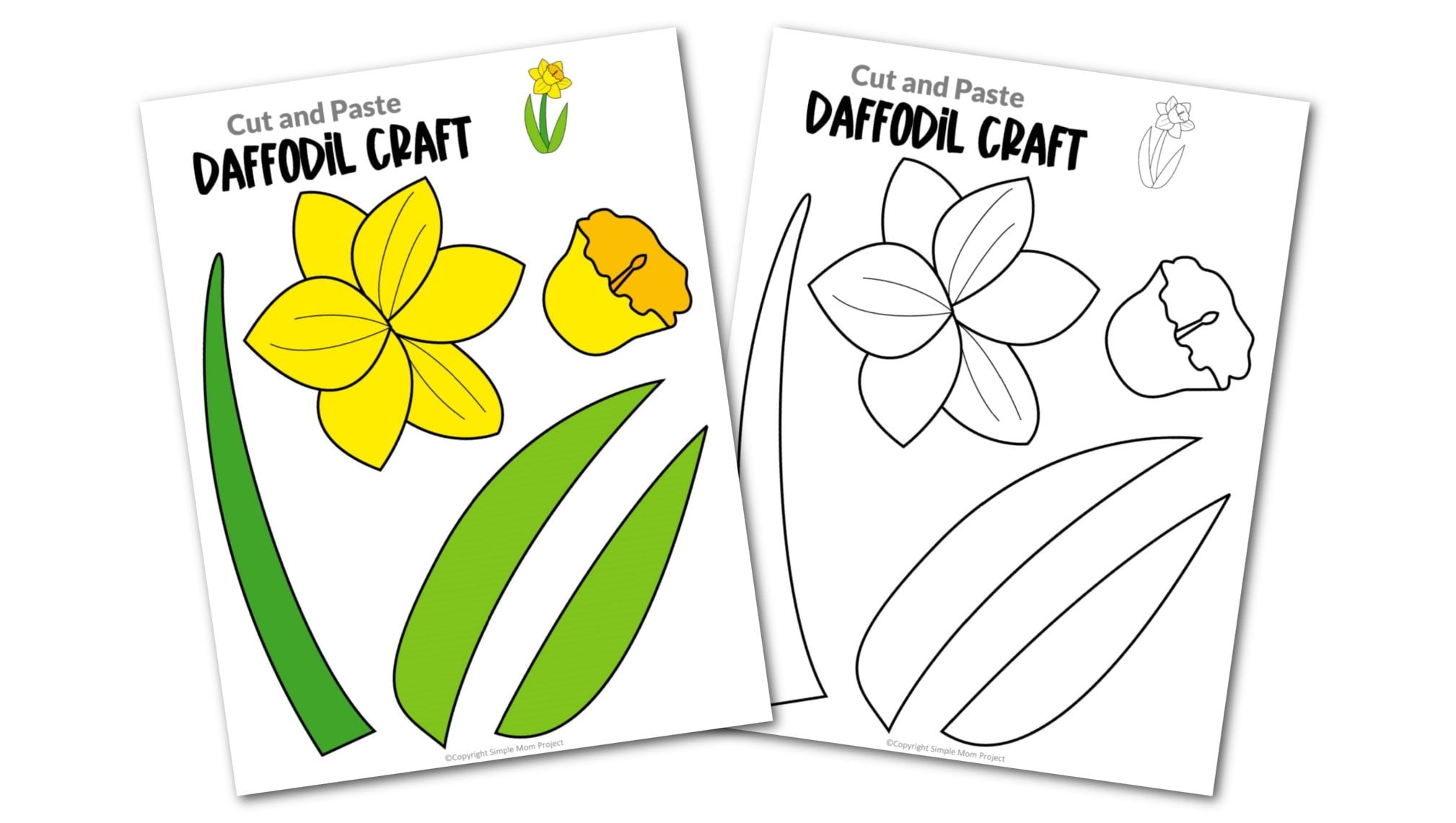 Daffodil Template Free Printable