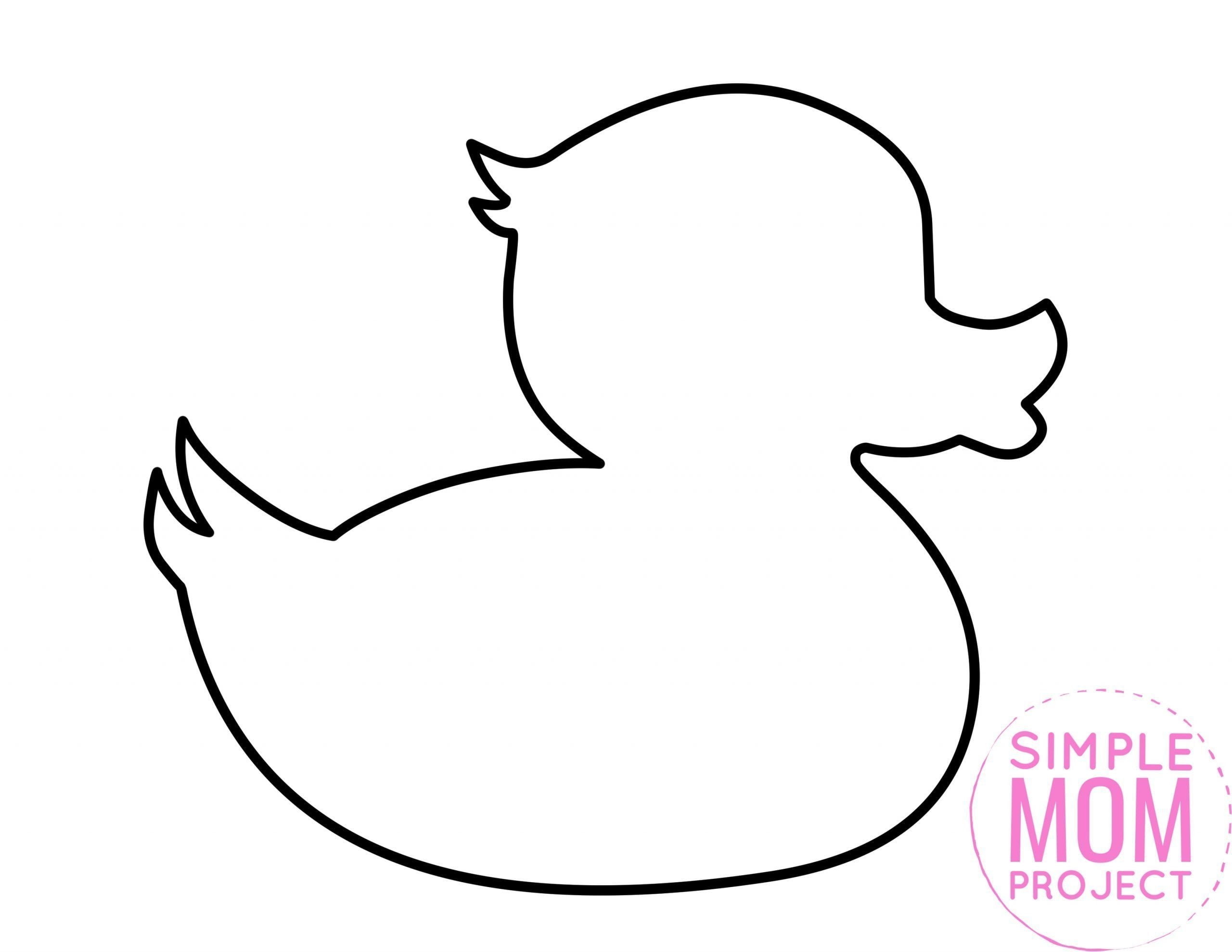 Free Printable Duck Template Duck Crafts Easy Preschool Crafts Toddler Art Projects