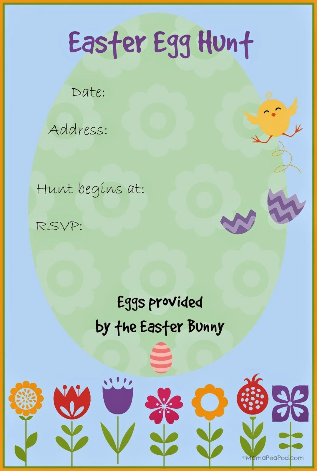 Free Printable Easter Egg Hunt Invitation Easter Egg Hunt Invitation Easter Printables Free Easter Egg Hunt