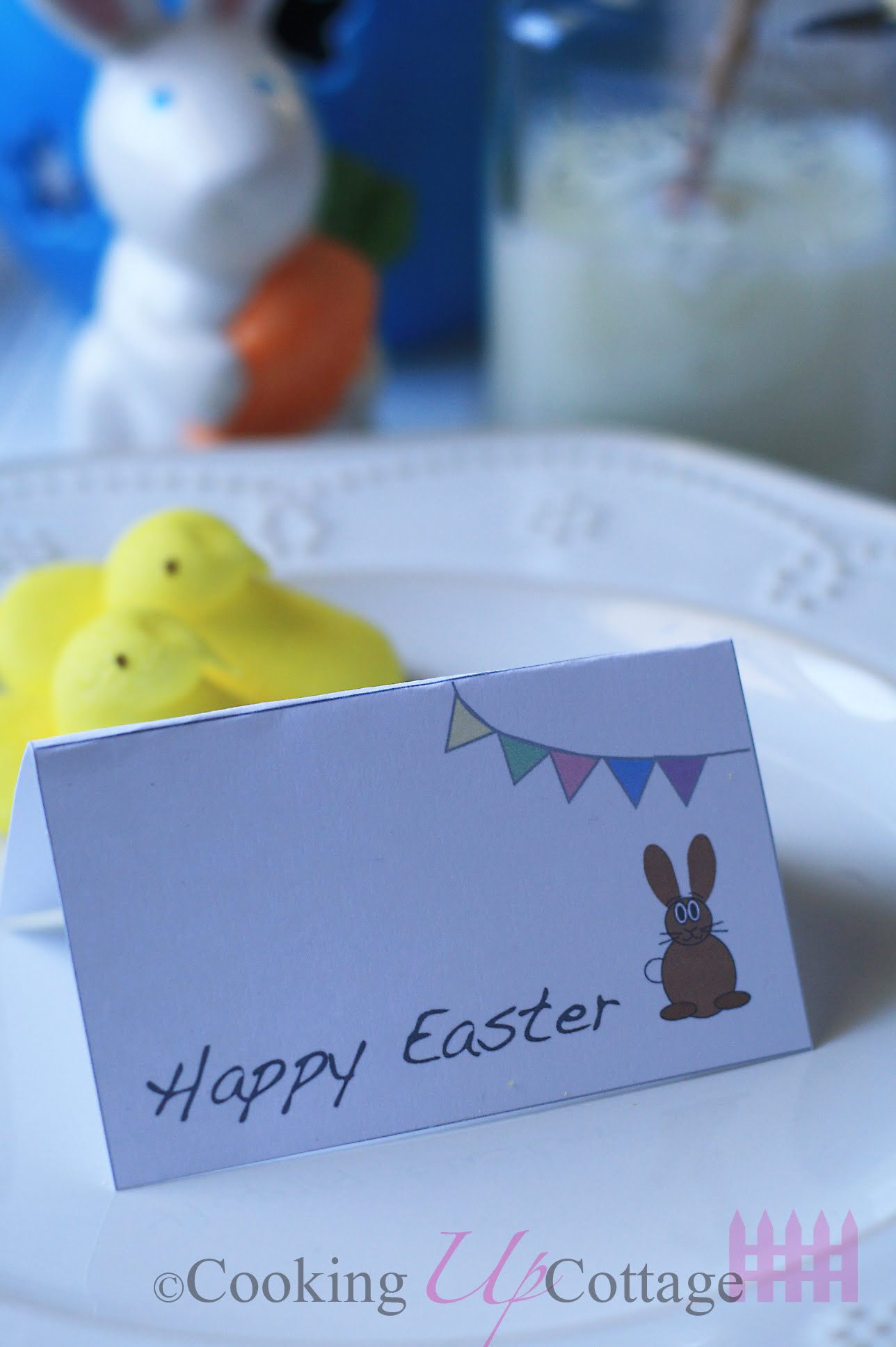 Free Printable Easter Place Cards Cooking Up Cottage