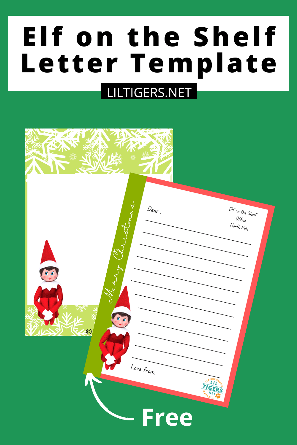 Free Printable Elf On The Shelf Letter Templates Lil Tigers