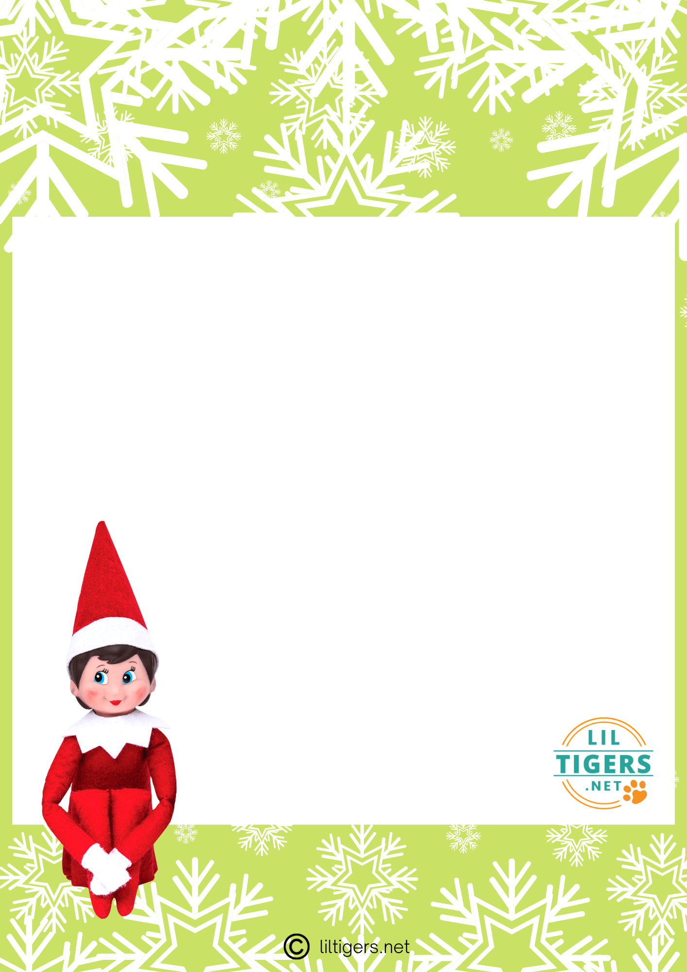 Printable Blank Elf On The Shelf Letter Template