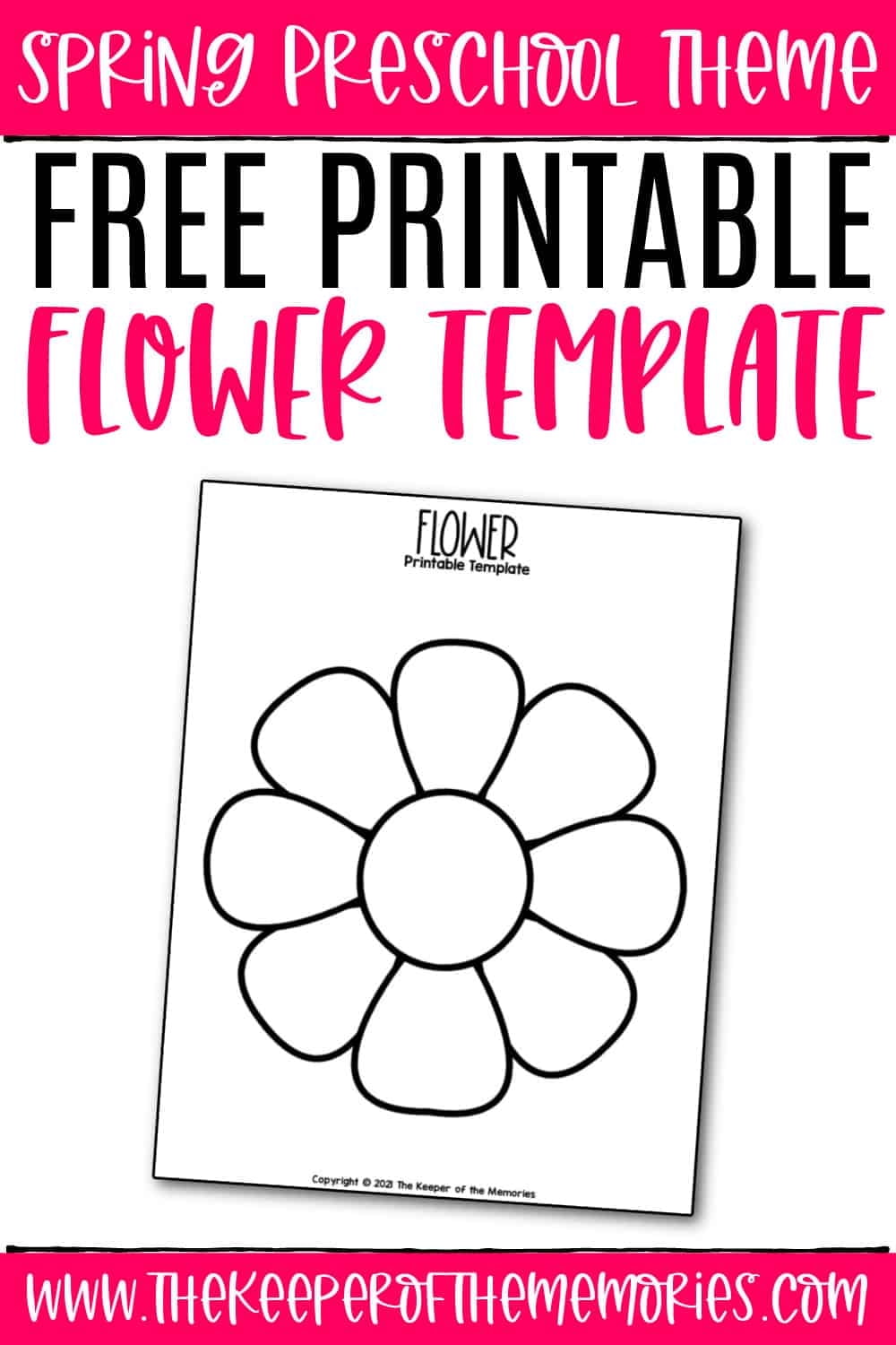 Free Printable Flower Template The Keeper Of The Memories