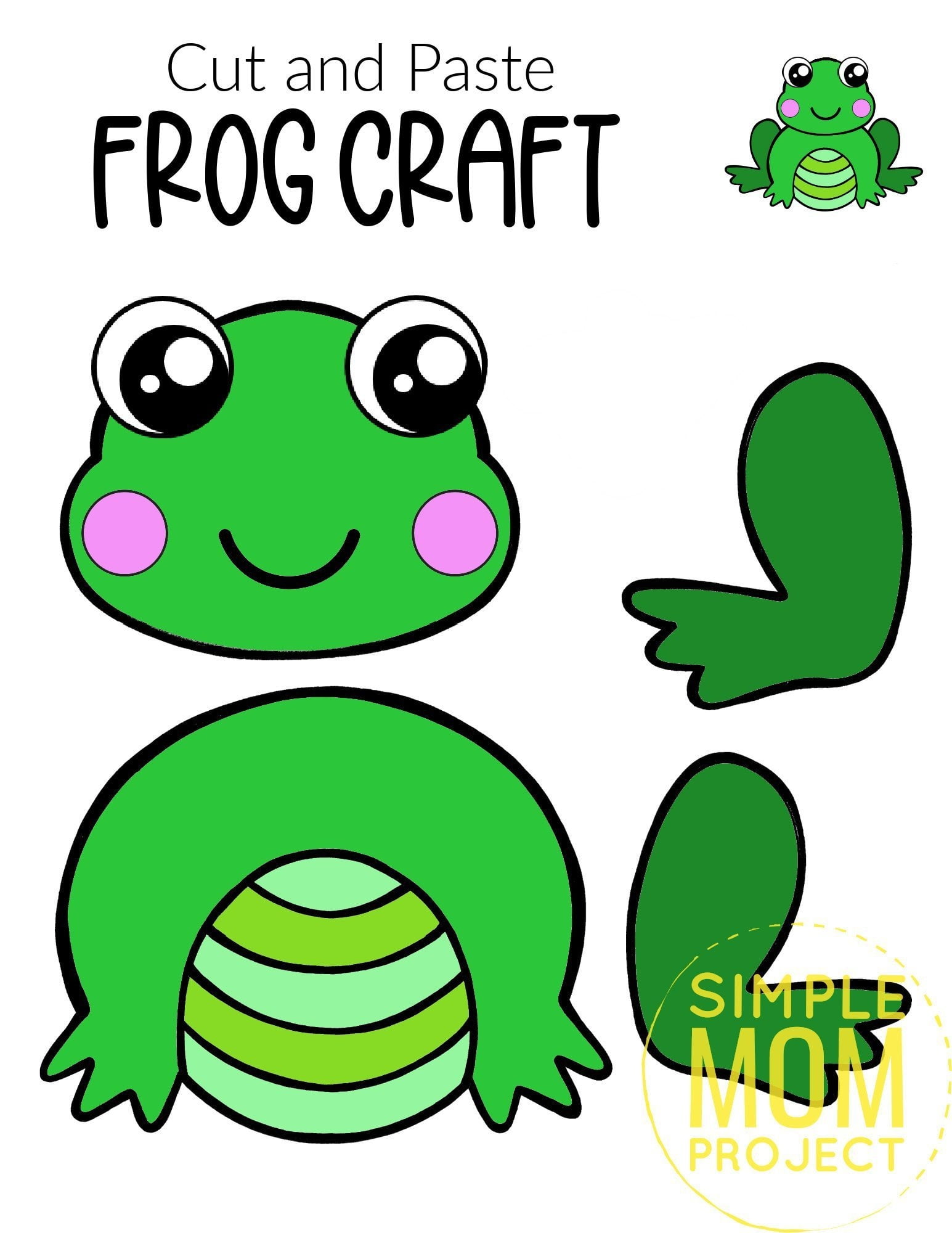 Cut Out Frog Template Printable