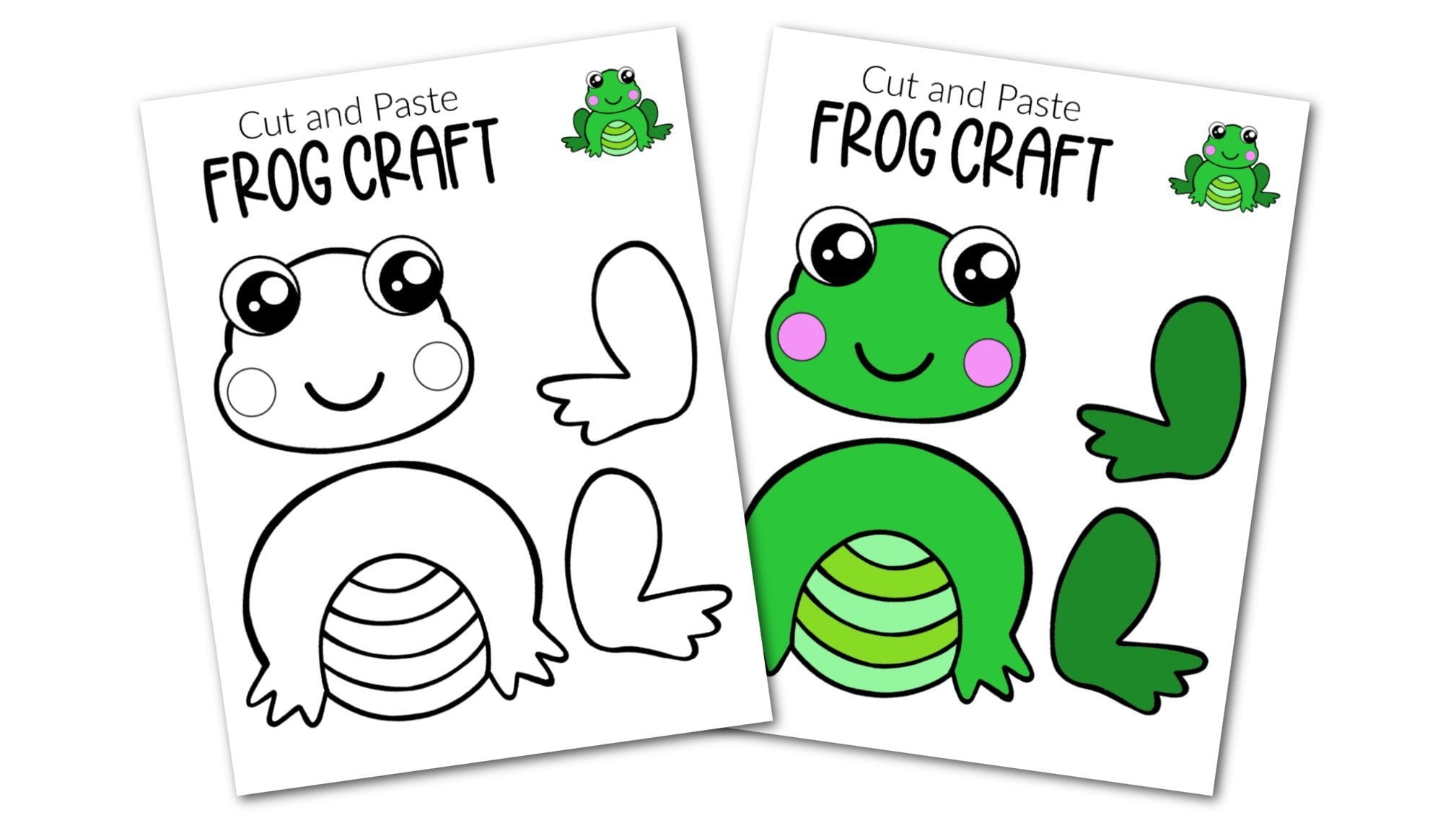 Free Printable Frog Craft Template Simple Mom Project