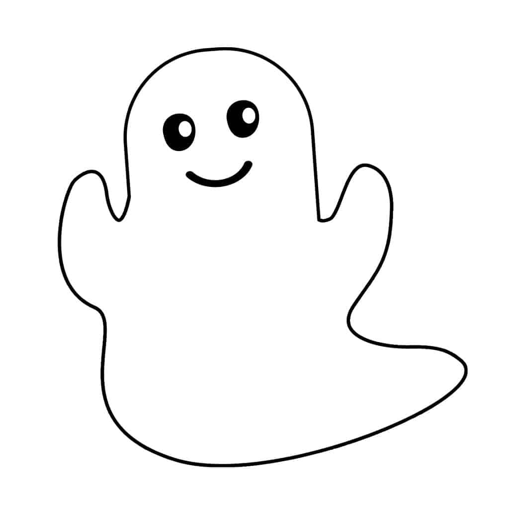 Free Printable Ghost Template Daily Printables