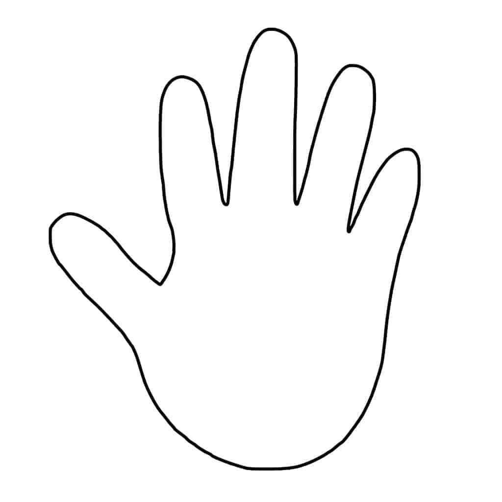 Free Printable Hand Template Daily Printables