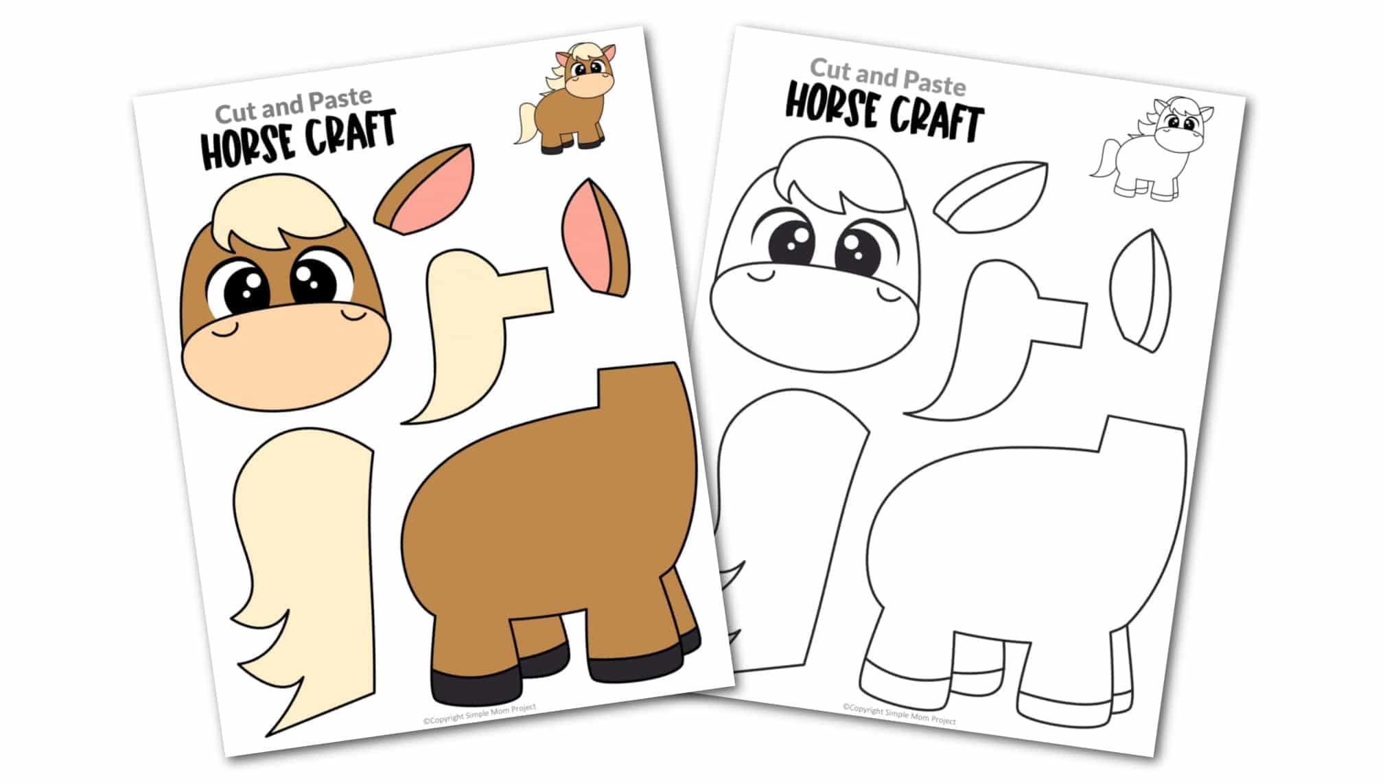 Printable Horse Craft Template