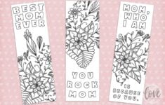 Free Printable Mothers Day Bookmark Love Paper Crafts
