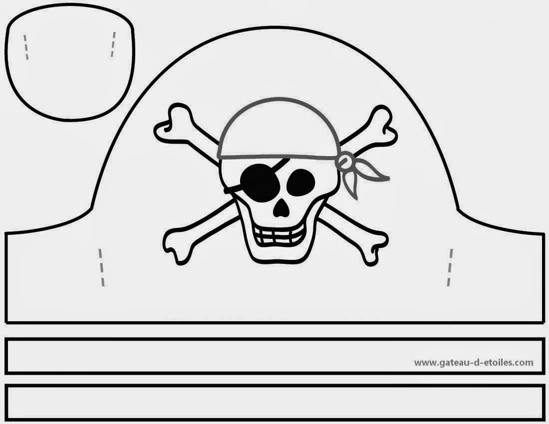 Printable Cut Out Pirate Hat Template