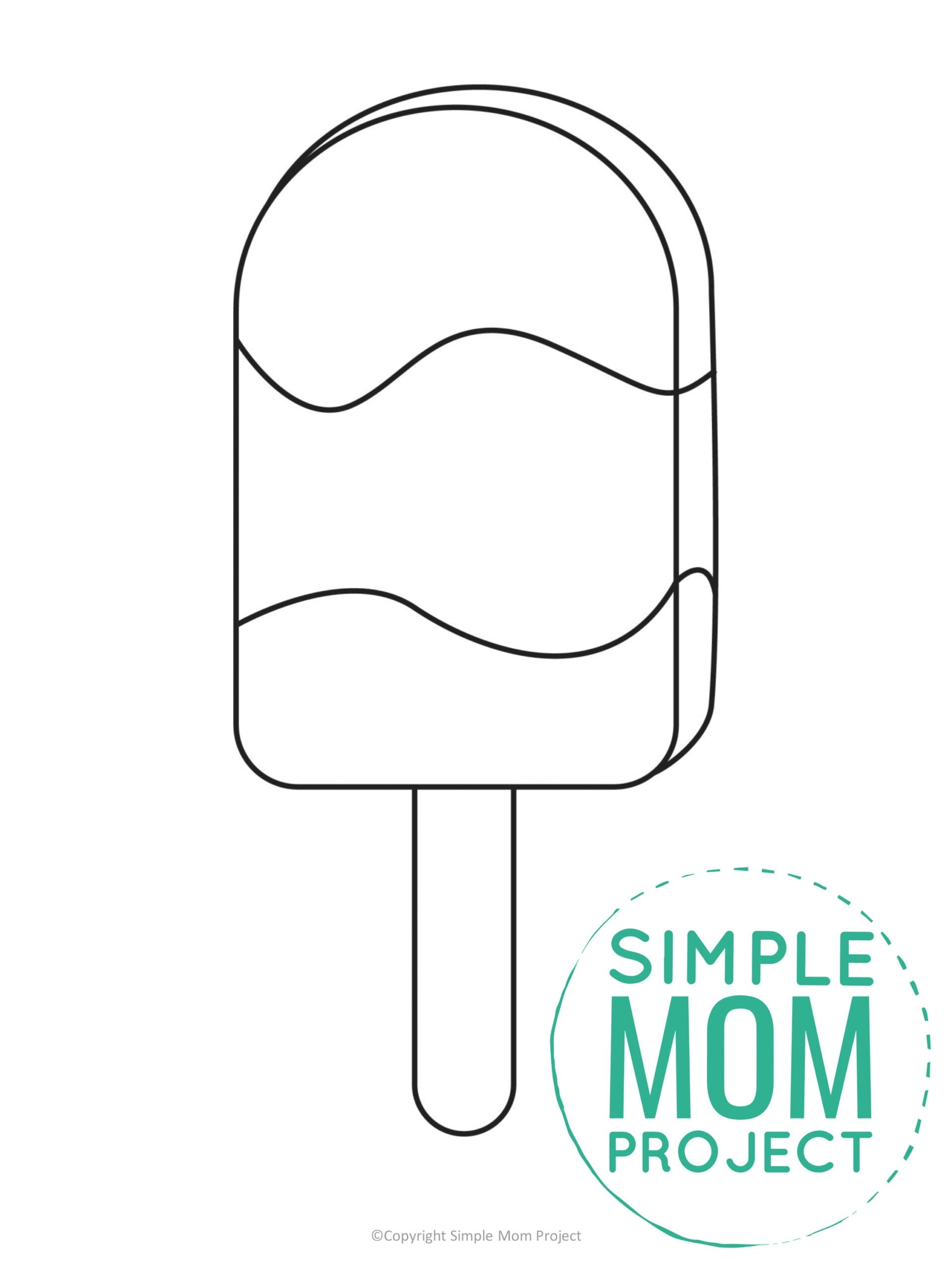 Free Printable Popsicle Template