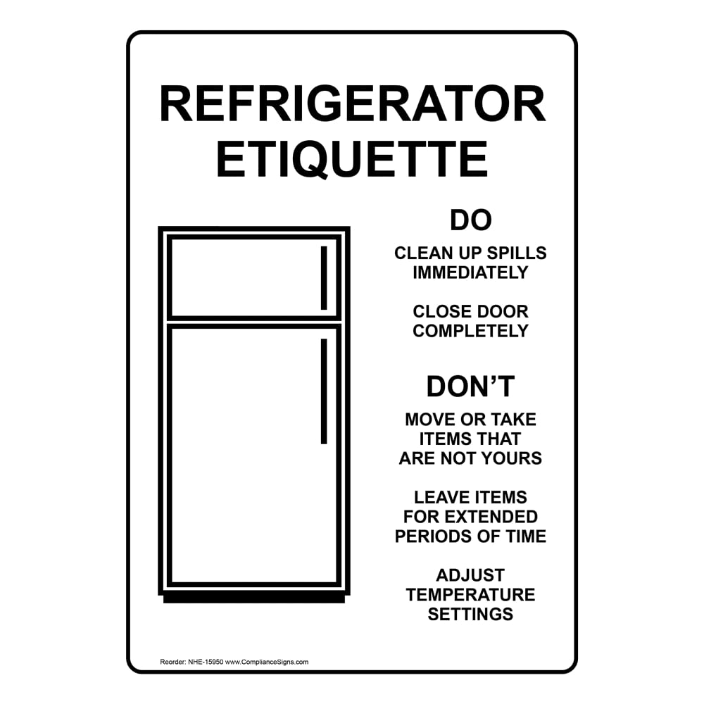 Fridge Clean Out Sign Printable Free
