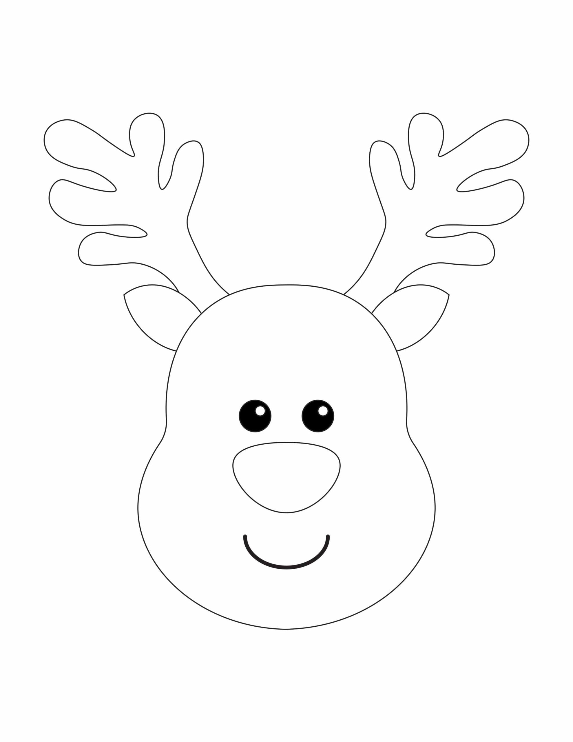 Reindeer Head Template Printable