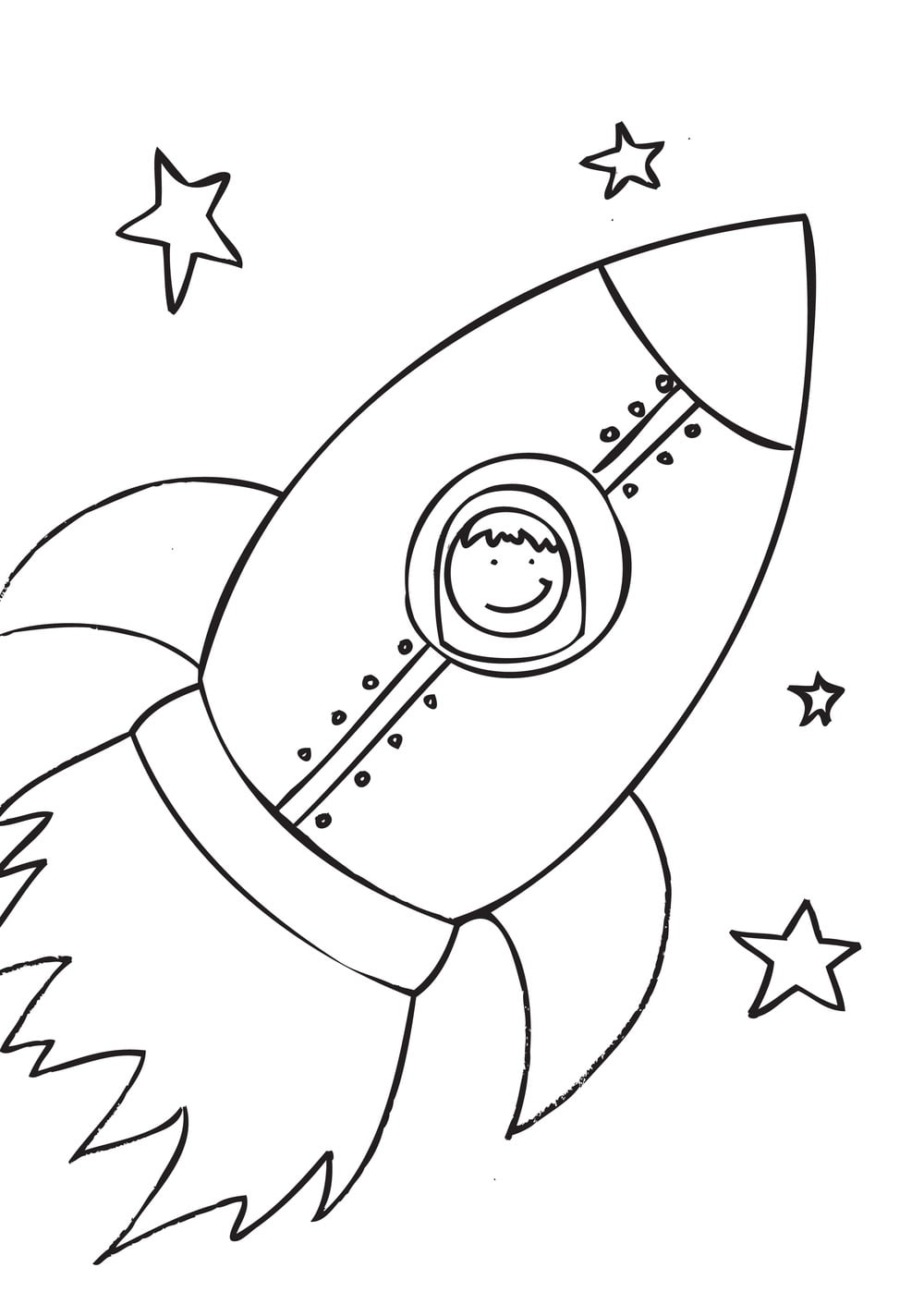 Free Printable Rocket Ship Templates