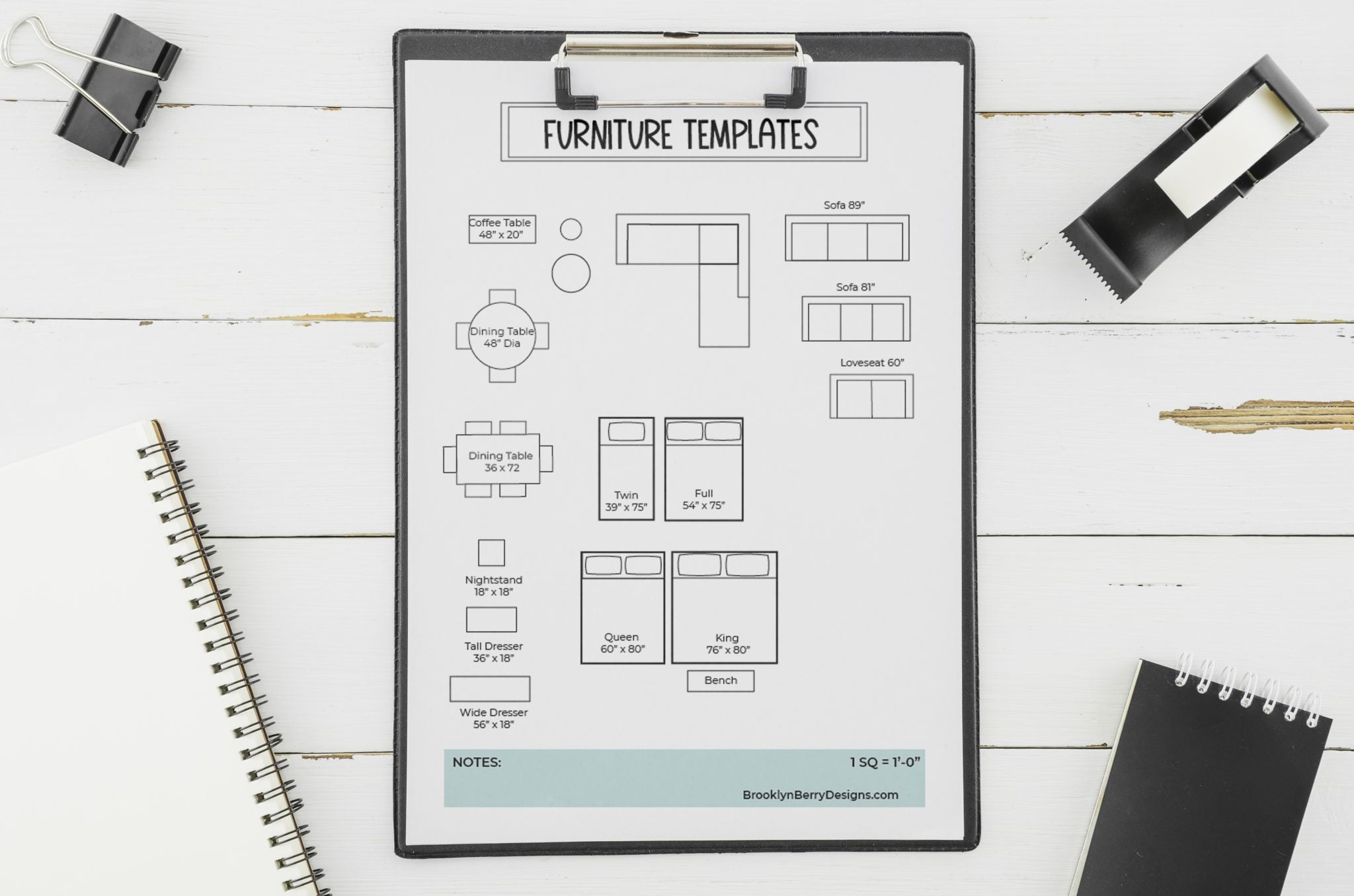 1/4 Inch Scale Kitchen Templates Printable