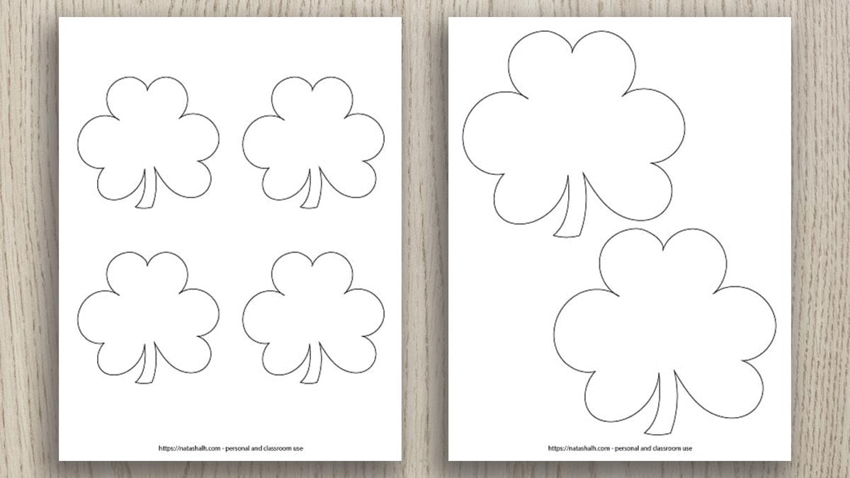 Free Printable Shamrock Templates includes Green Shamrocks The Artisan Life