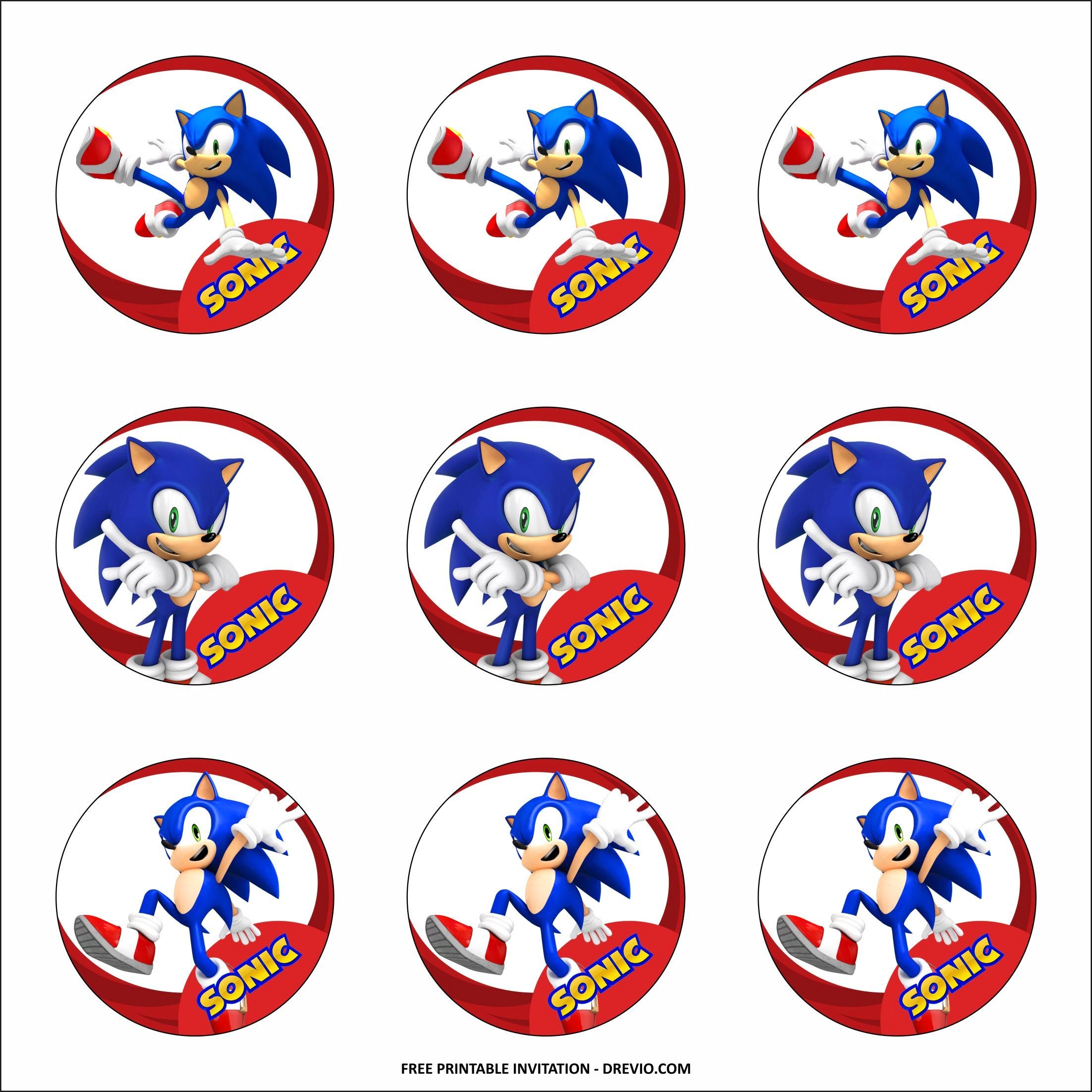 FREE PRINTABLE Sonic The Hedgehog Birthday Party Kits Templates Free Printable And Agile Sonic Birthday Parties Hedgehog Birthday Birthday Party Kits