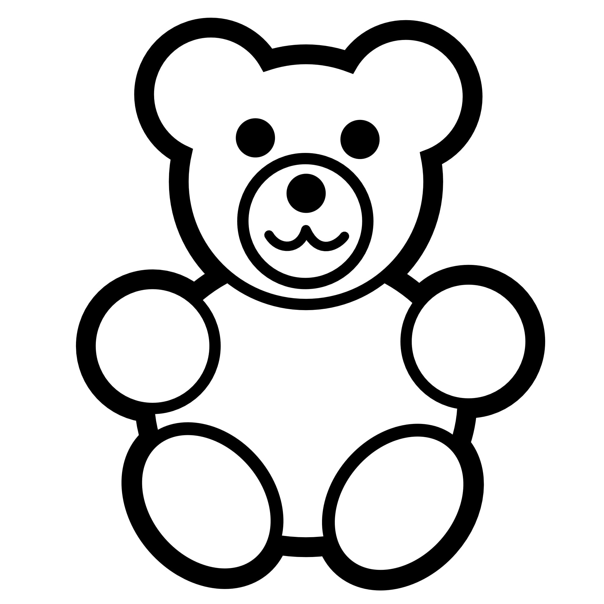 Teddy Bear Template Printable