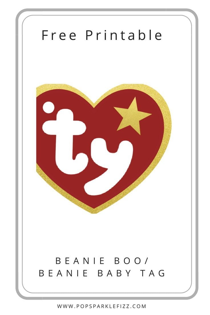 Free Printable TY Beanie Boo Beanie Baby Tag In 2022 Beanie Baby Costumes Baby Beanie Beanie Baby Dog