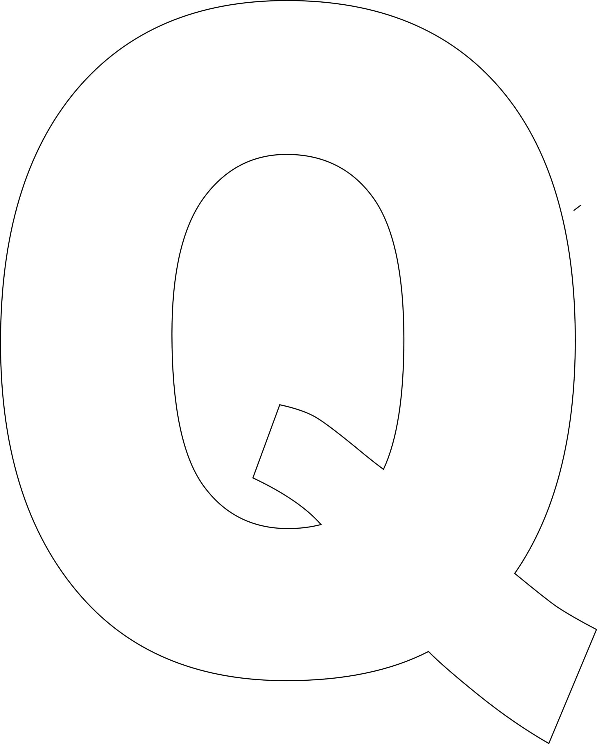 Letter Q Template Printable