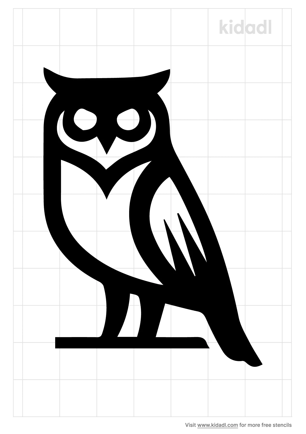 Printable Owl Stencil