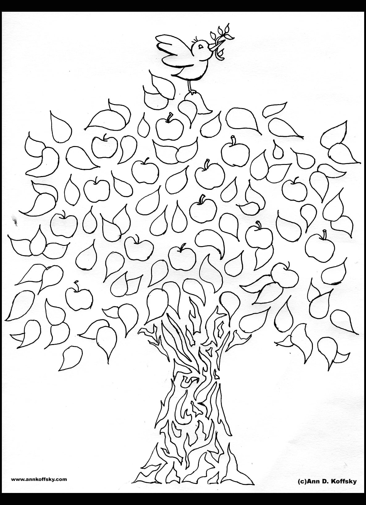 Free Tu B Shevat Coloring Pages The Jewish Lady