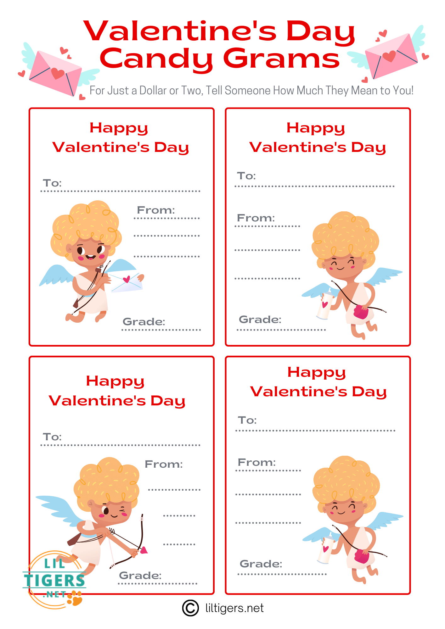 Free Printable Candy Gram Template