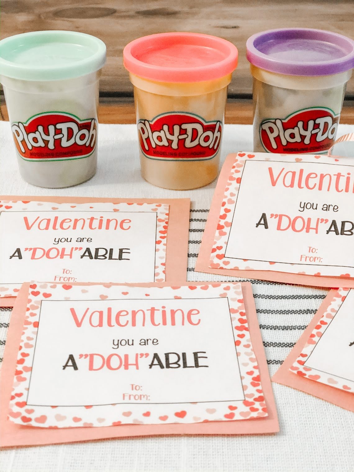 Play Doh Valentine Printable Free
