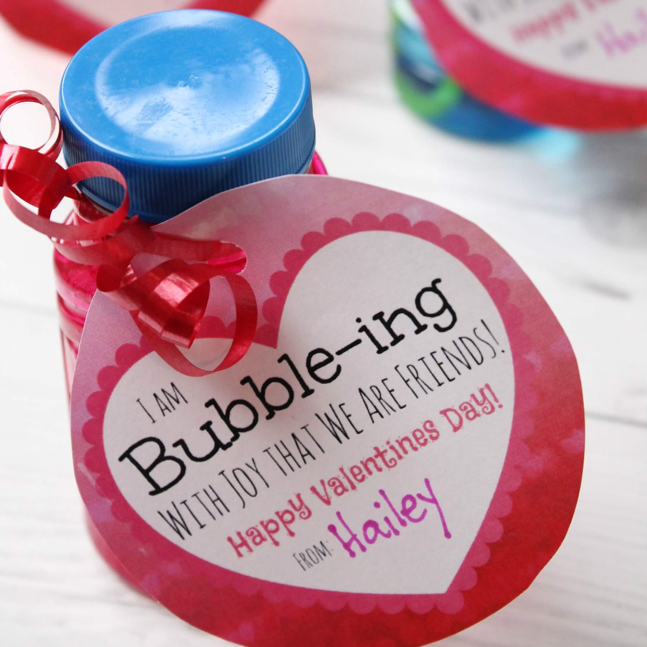 Bubbles Valentine Printable