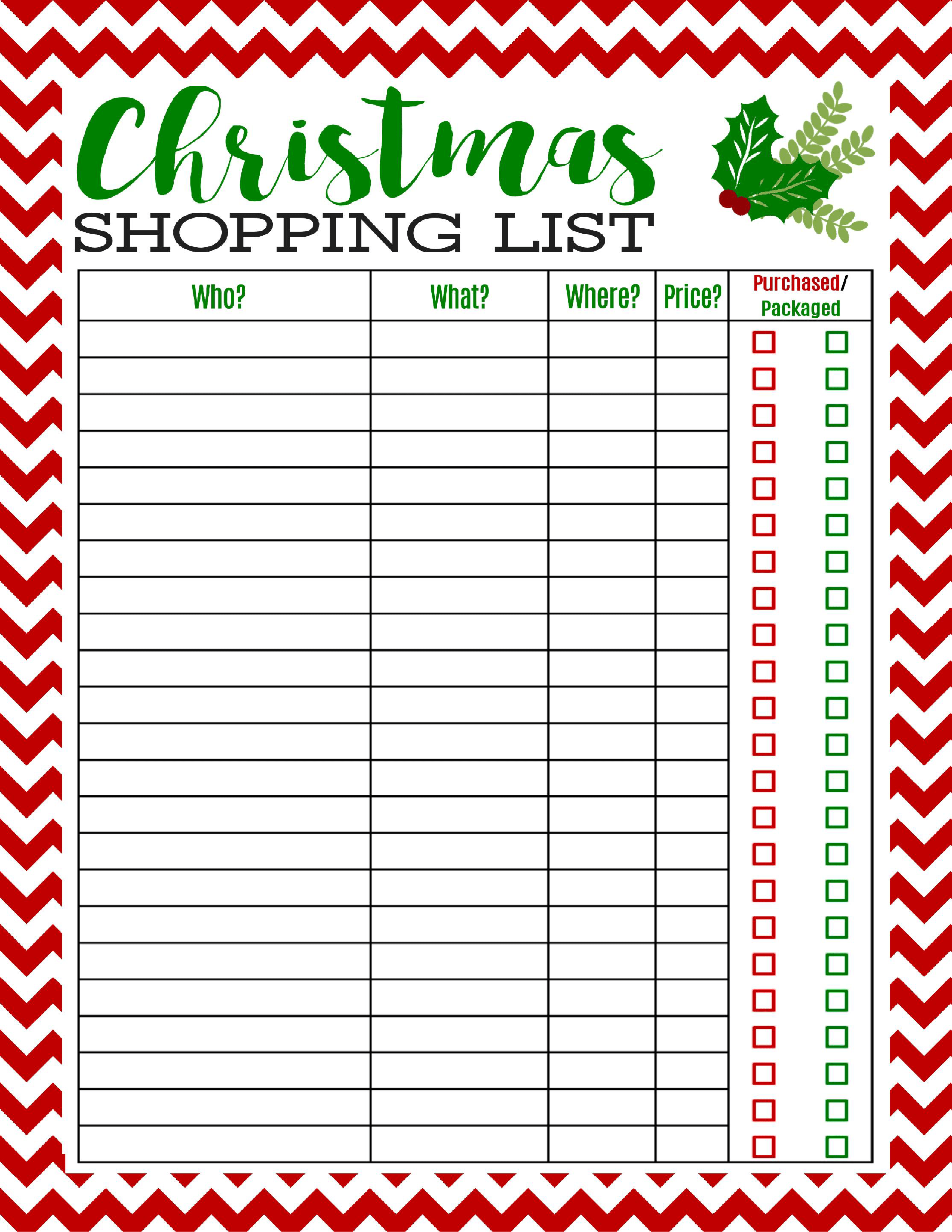 Freebie Printable Christmas Shopping List Mom 4 Real Christmas Shopping List Christmas List Printable Christmas List Template