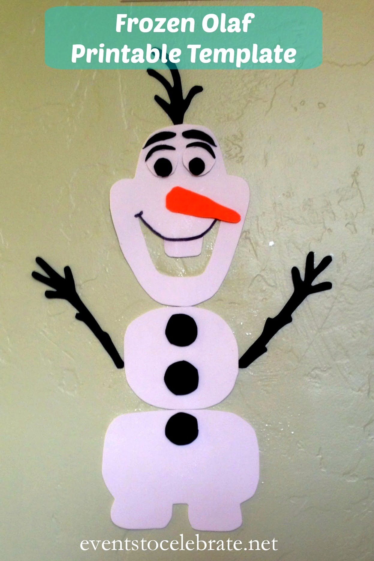 Olaf Template Printable Large