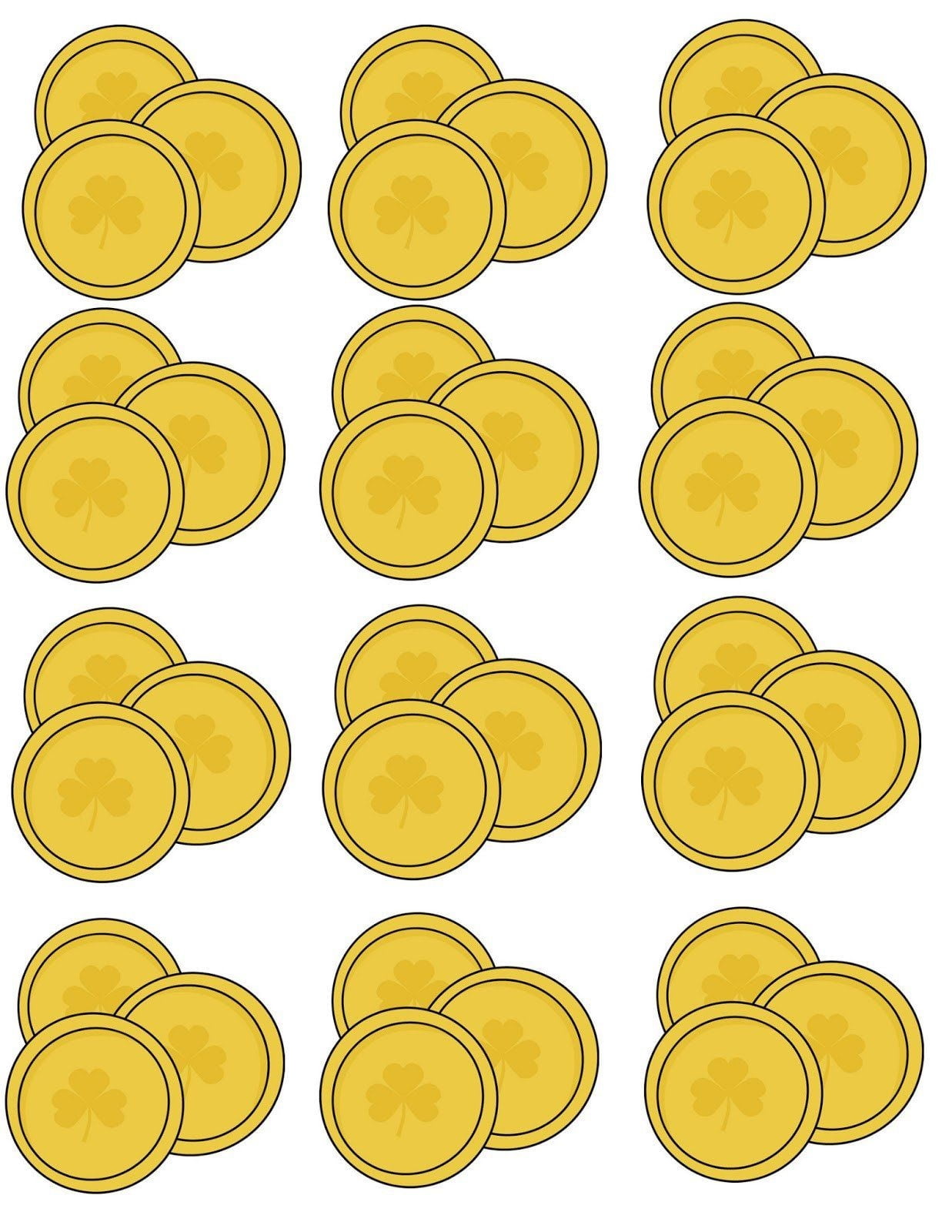 Gold Coin Template Printable St Patrick S Day Rainbow Craft Activity 3 Day Fr St Patrick s Day Crafts St Patrick Day Activities St Patricks Day Crafts For Kids