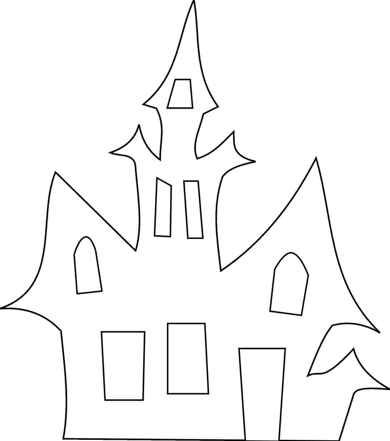 Haunted House Printable Template