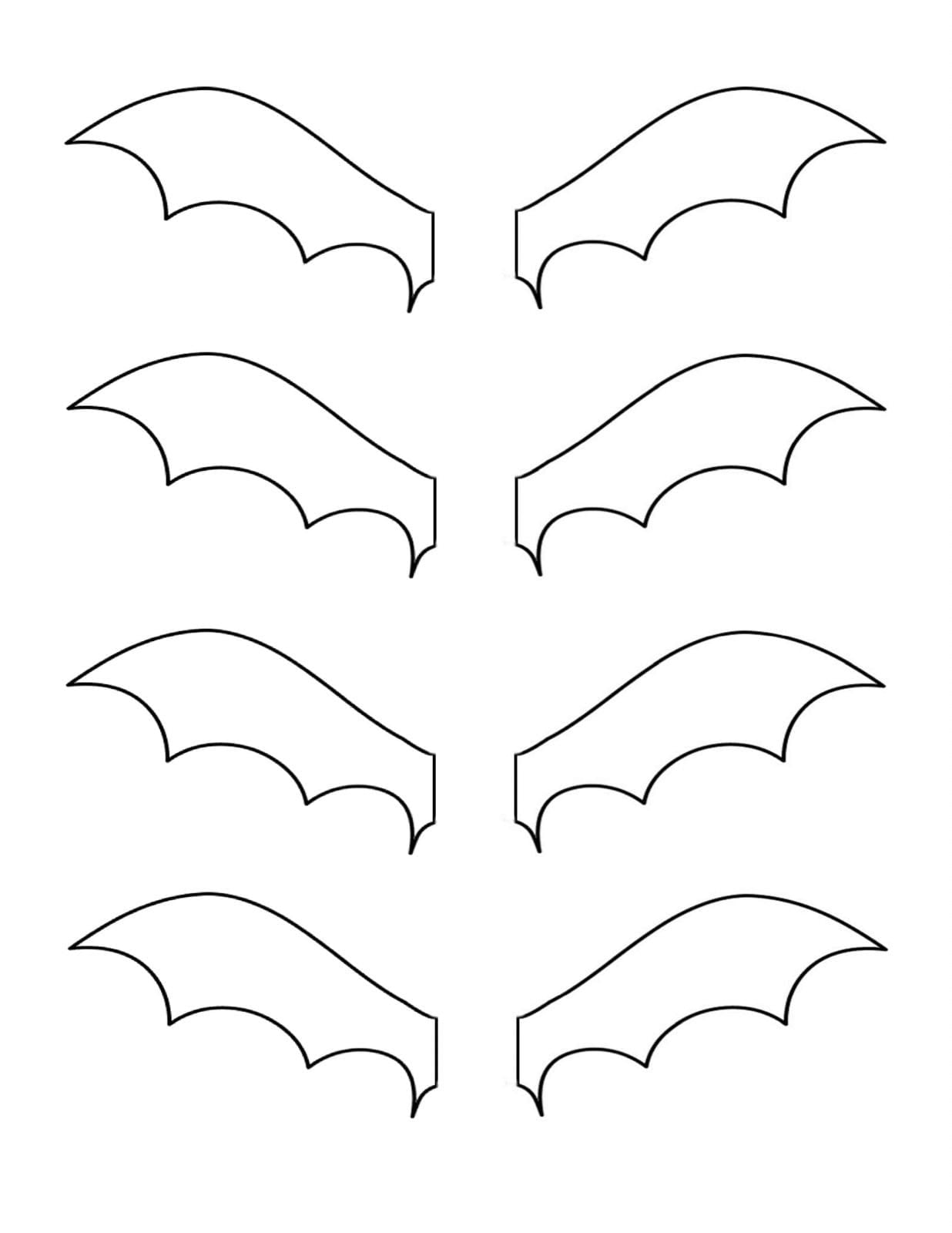 Free Printable Bat Wing Template Free Printable 