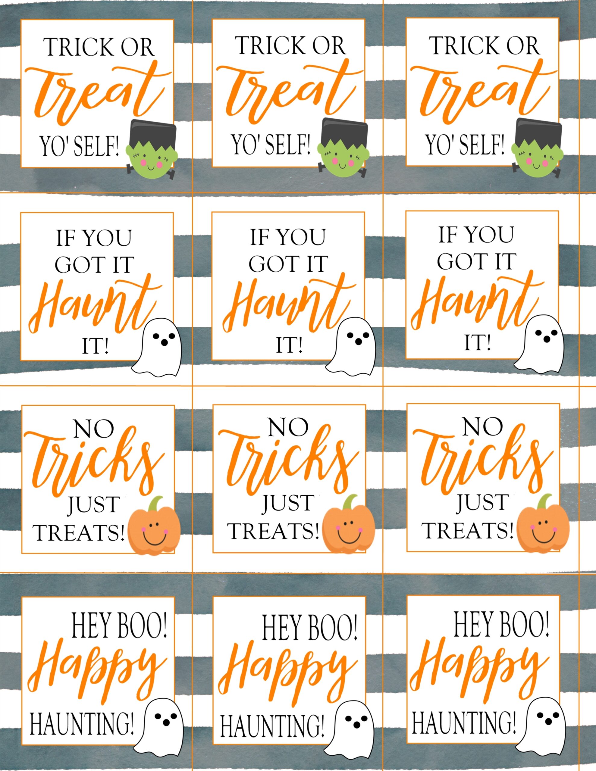Printable Halloween Candy Tags