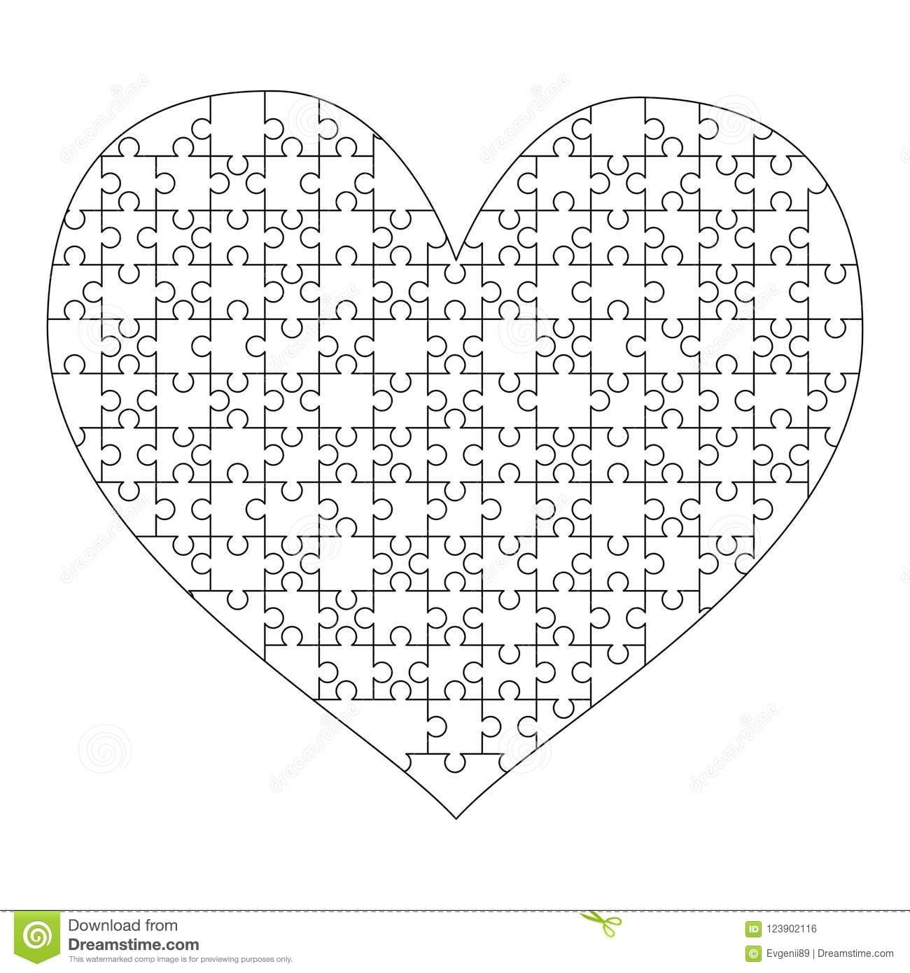 Heart Puzzle Template Stock Illustrations 5 745 Heart Puzzle Template Stock Illustrations Vectors Clipart Dreamstime