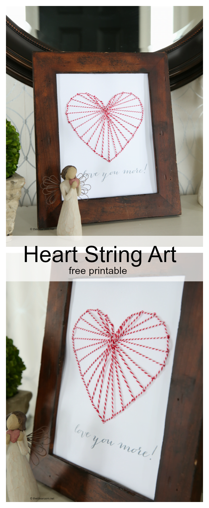 Printable Heart String Art Template