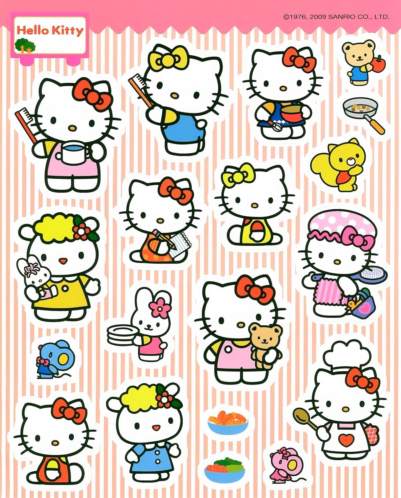 Hello Kitty Stickers Pegatinas Bonitas Pegatinas Imprimibles Pegatinas Kawaii