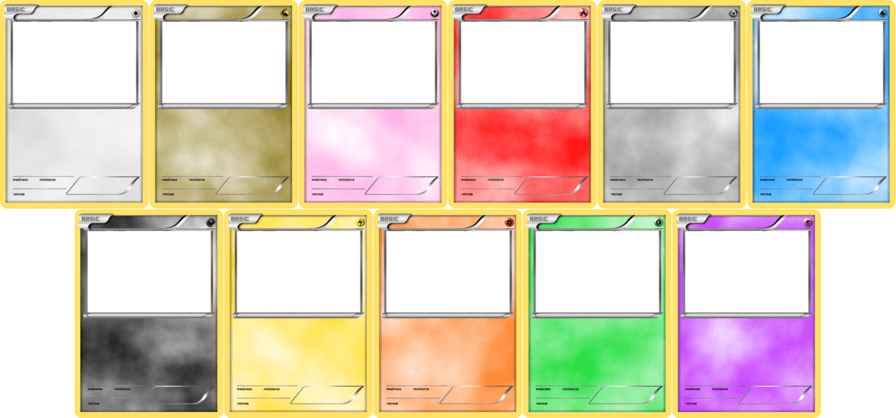 Blank Pokemon Card Template Printable