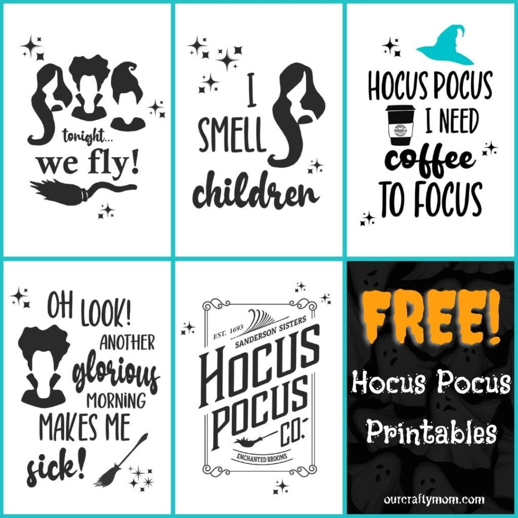 Hocus Pocus Art 5 Free Printables 