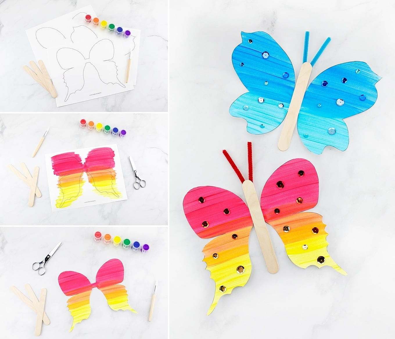 How To Make A Fluttering Paper Butterfly Craft