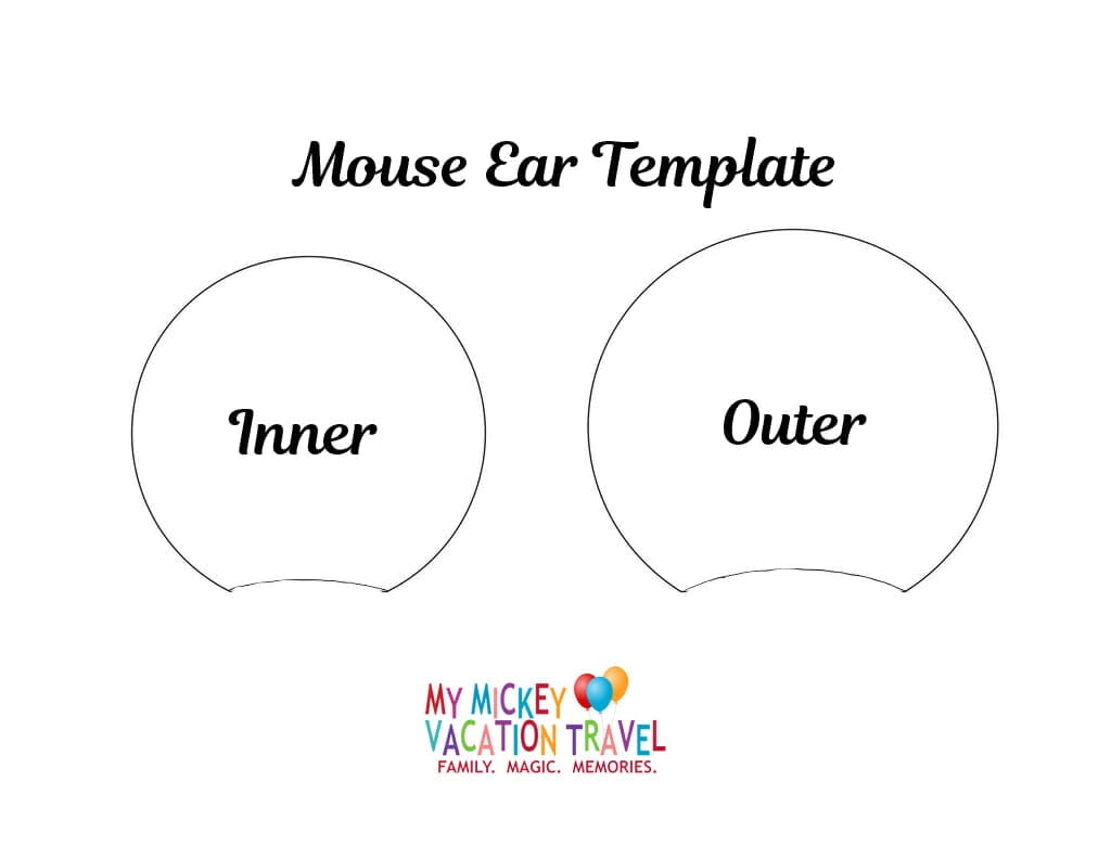 Free Printable Mickey Mouse Ear Template