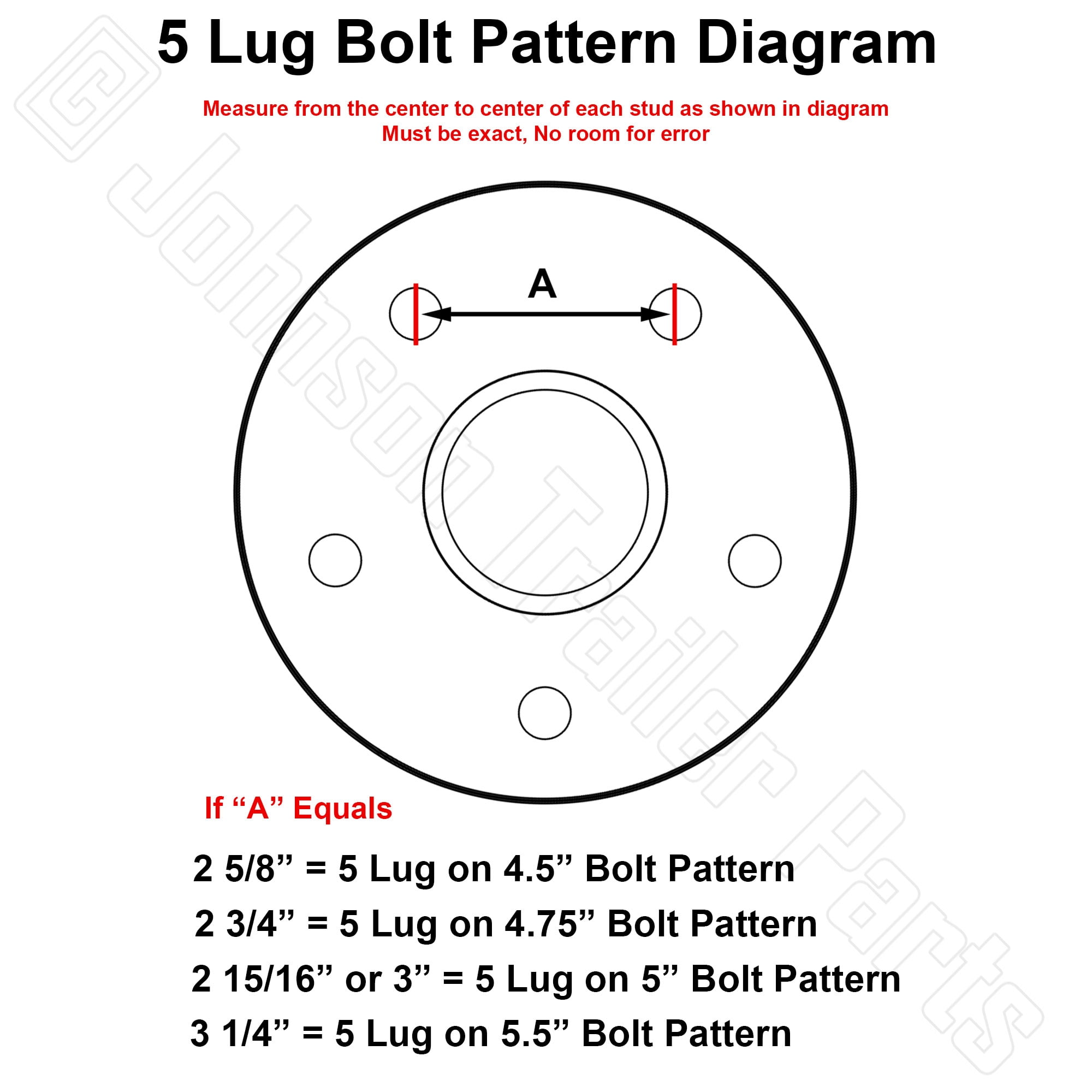 Printable Bolt Pattern Template